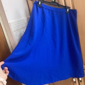 Cobolt blue a-line midi skirt size12 from Cato
